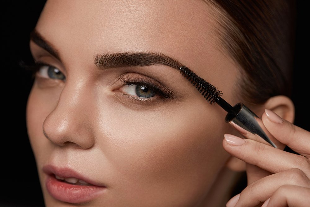 eyebrow makeup with gel step by step
