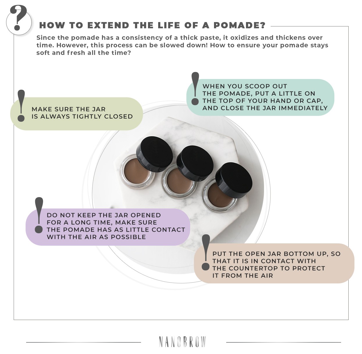 How do you keep eyebrow pomade in place?